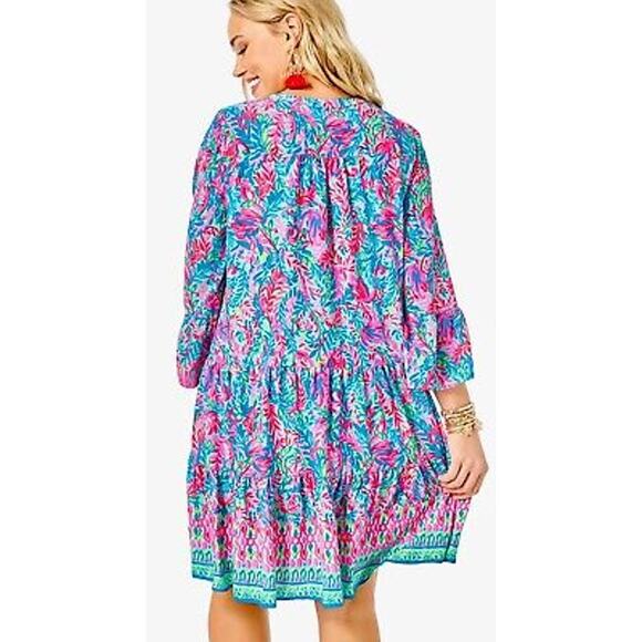 🌺Lilly Pulitzer Shannon Tiered Swing Mini Dress – Size 4 – NWOT🌺 - Picture 3 of 4